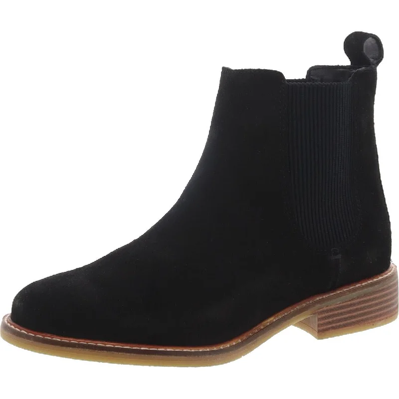 Clarks Womens Cologne Arlo Suede Pull On Ankle Boots