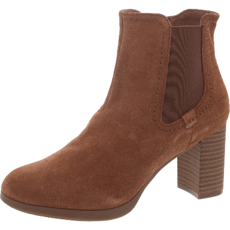 Clarks Womens Leather Casual Ankle Boots