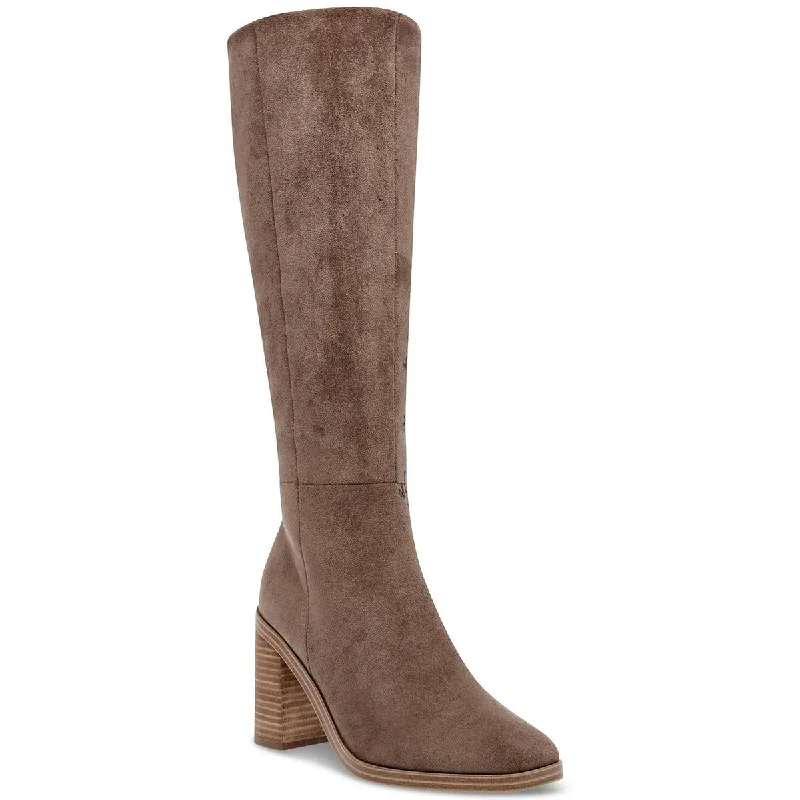 Dolce Vita Womens FLAPPER Faux Suede Round toe Knee-High Boots