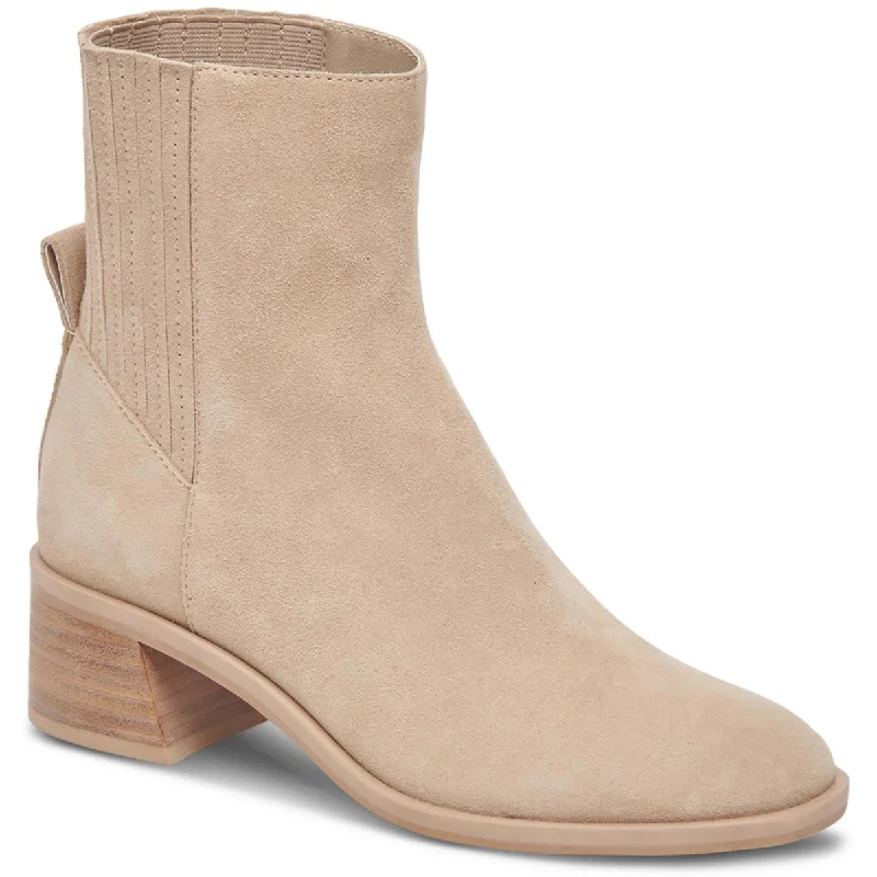 Dolce Vita Womens Linny H2O Suede Pull On Chelsea Boots