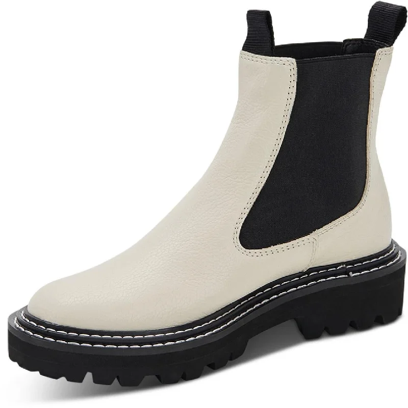 Dolce Vita Womens Moana Lugged Sole Chelsea Boots