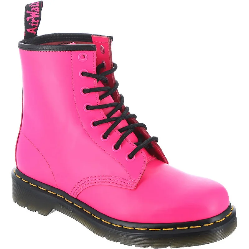 Dr. Martens Womens Leather Ankle Combat & Lace-up Boots