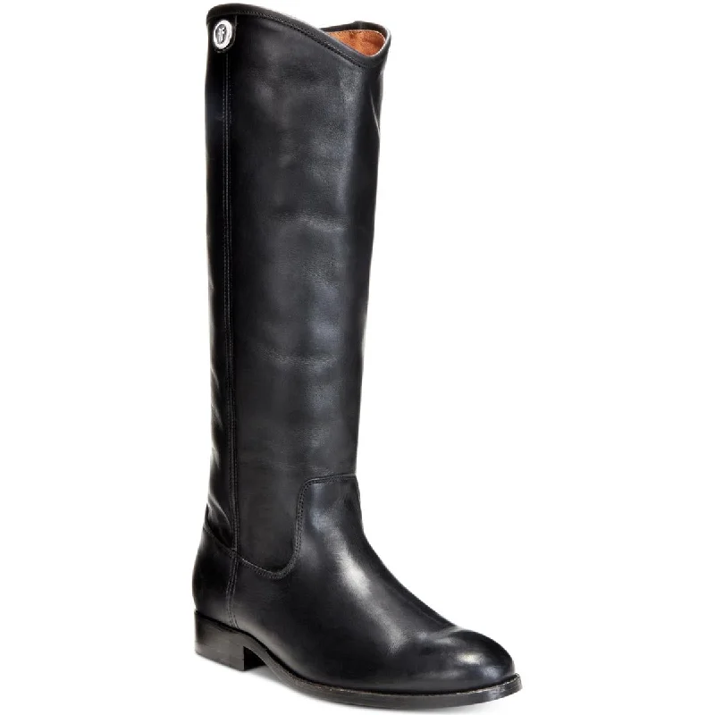 Frye Womens Melissa Button 2 Leather Knee-High Riding Boots