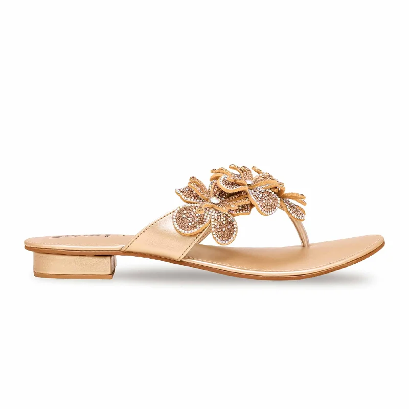 Golden Fancy Chappal FN0748