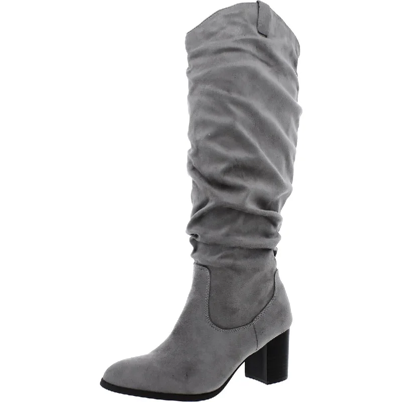 Journee Collection Womens Tall Block Heel Knee-High Boots