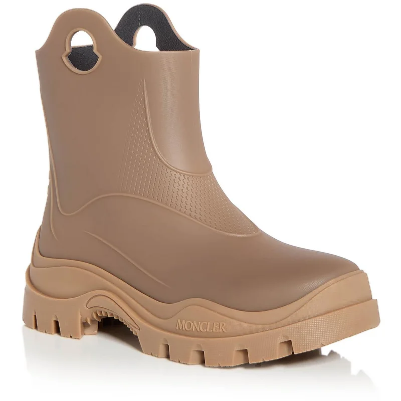 Moncler Womens Misty Pull On Round Toe Rain Boots