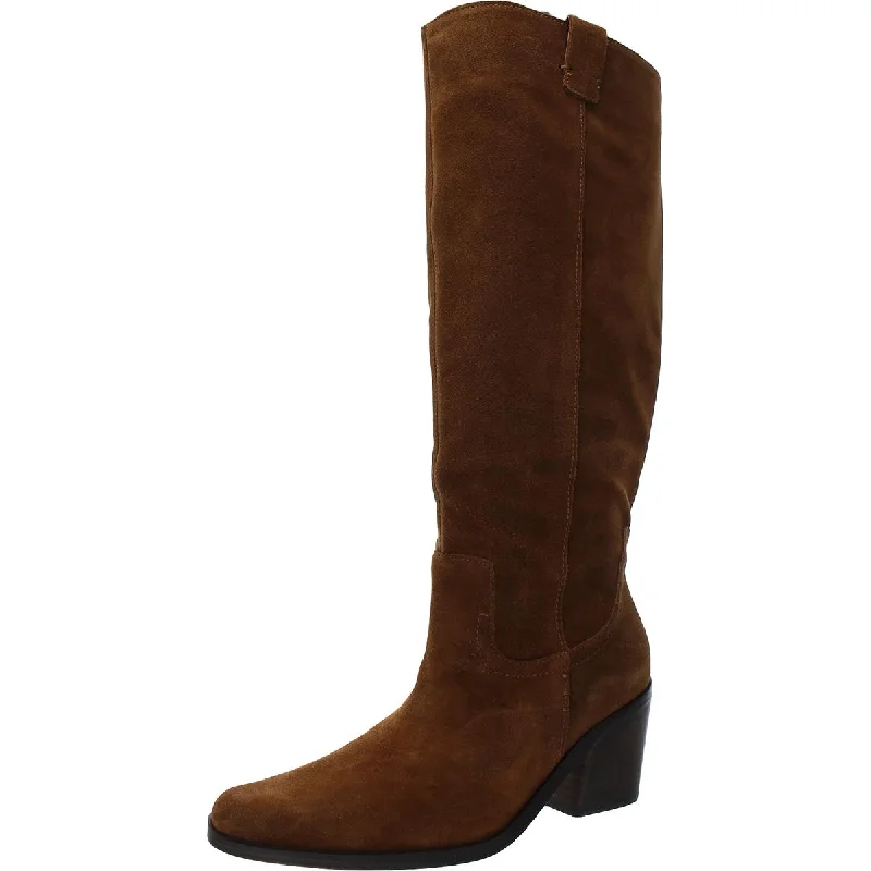 Naturalizer Womens Bellamy Suede Wide Calf Knee-High Boots