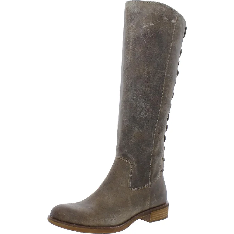 Sofft Womens Sharnell II Leather Distressed Knee-High Boots