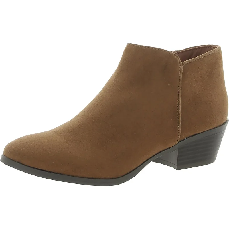 Style & Co. Womens ALINAAF BLOCK HEEL ZIPPER Booties