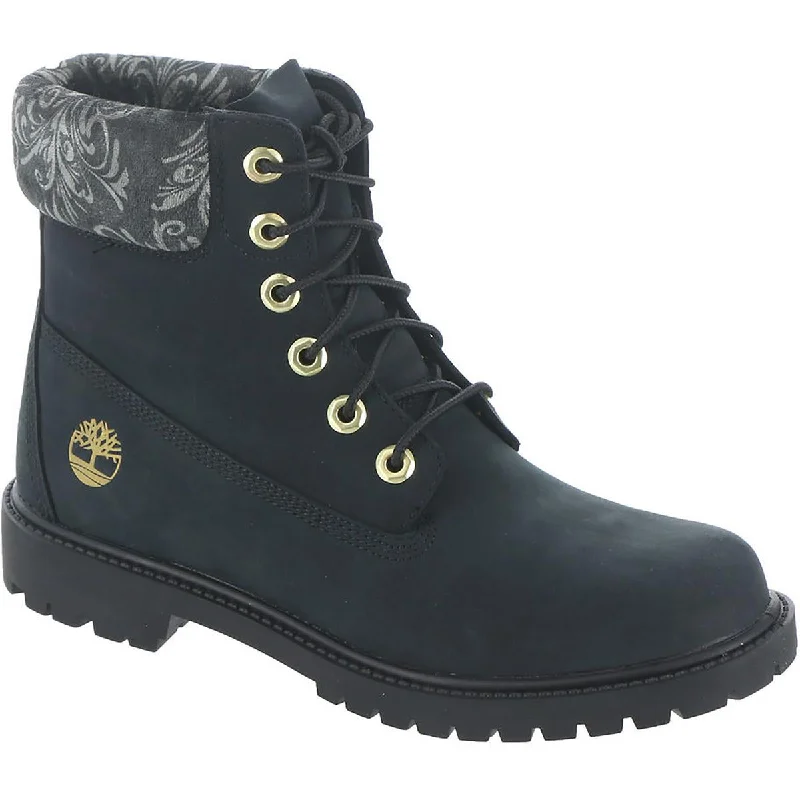 Timberland Womens HERITAGE Leather Lug Sole Ankle Boots