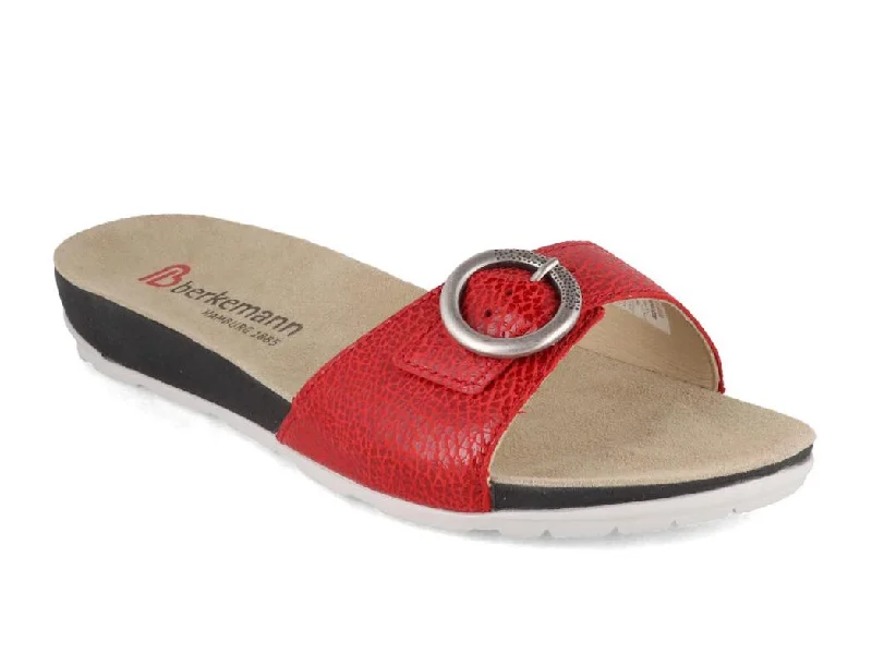 Berkemann BERKOFLEX Women Mules 'Sanne', red