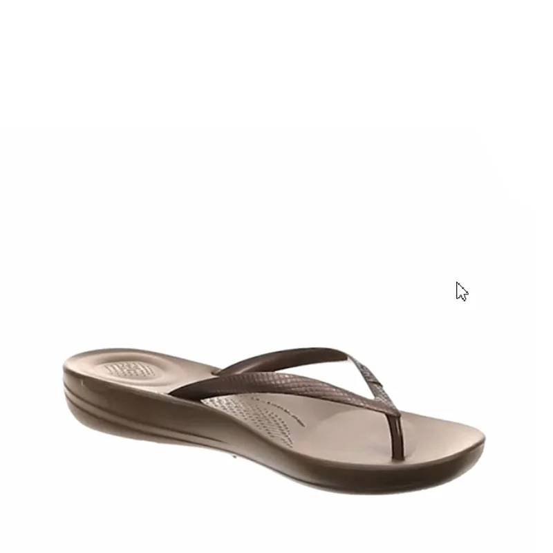 FitFlop E54012-020 IQUSHION Ergonomic FLIP-Flops Bronze