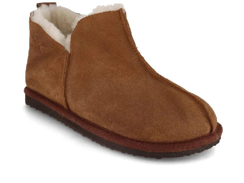 Lammbock 'Shearlock' luxurious lambskin slippers, camel brown