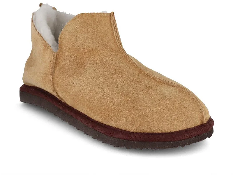 Lammbock 'Shearlock' luxurious lambskin slippers, camel brown