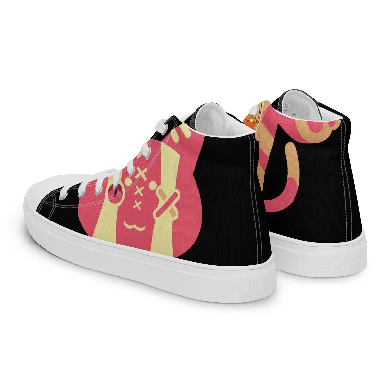 Ushkee Golden Pathfinder Black Women’s high top canvas shoes